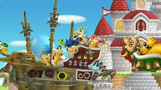 Peach's Castle-Castle The Final Battle (All Star Coins)Nintendo Switch New Super Mario Bros U Deluxe