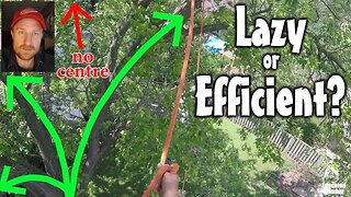 Lazy or Efficient? Polesaw in a Tree Episode 2: Rigging Out Of Reach