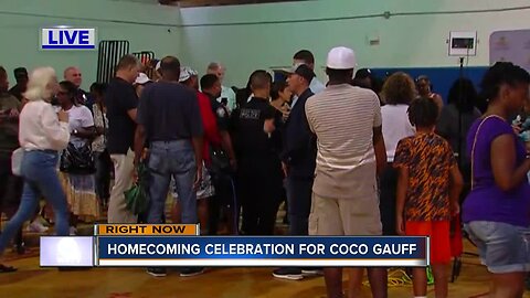 Homecoming celebration for Coco Gauff held in Delray Beach