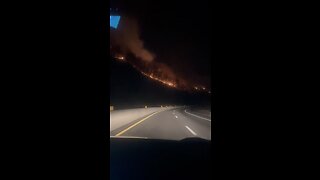 Wildfires at the Tennessee North Carolina border last night