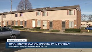 Molotov cocktail lit inside Pontiac apartment with woman, 2 young kids inside