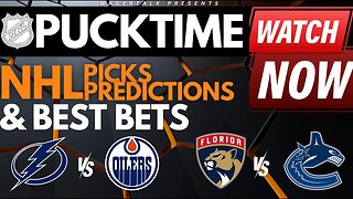 NHL Predictions, Picks & Odds | Lightning vs Oilers | Panthers vs Canucks | PuckTime Dec 14