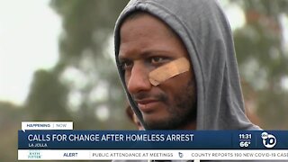 Calls for change after homeless man's arrest