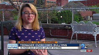 Teenager overcomes bullying and now stands up for victims