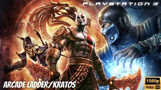 Full Arcade Mode Ladder With Kratos & ENIDNG | Mortal Kombat (2011) | PS3 (No Commentary Gaming)