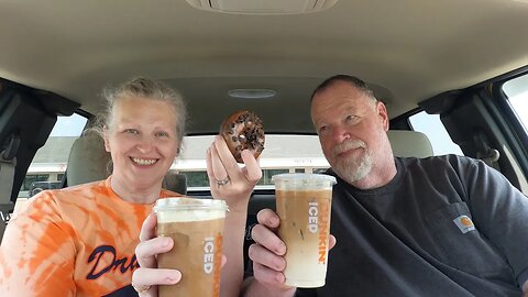 Dunkins Pt 1 Macchiato Cold Brew and Chocoholic Donut Delights! O'My!