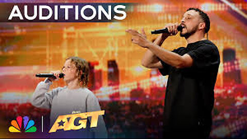 Father And Son Rap Duo Flewnt And Inkabee Perform Original, "We Dat Good" / Auditions / AGT 2024