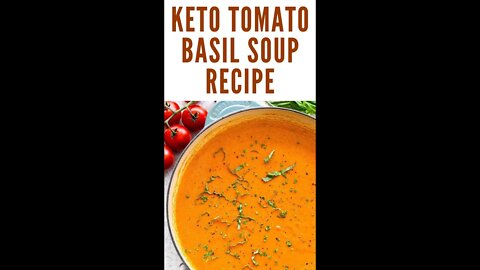 keto recipes | tomato basil soup | low carb | low carb diet | low carb recipes #Shorts #keto