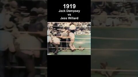 [1919] "Battle of the Century" Boxing Match: Jack Dempsey | AI Enhanced, Colorized, 60fps