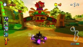 Jungle Boogie Mirror Mode Nintendo Switch Gameplay - Crash Team Racing Nitro-Fueled
