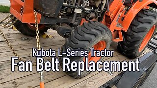 How to Replace a Fan Belt on a Kubota L-Series Tractor - SometimesBuilds