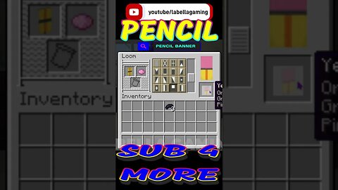 Pencil Banner | Minecraft