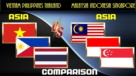 Vietnam Philippines Thailand VS Malaysia Indonesia Singapore Economic Comparison Battle 2021 ,World