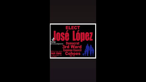 ELECT 🗳️ José López Democrat 🇺🇸🐴🇵🇷 ✍️ Write in my name José López 3rd Ward Common