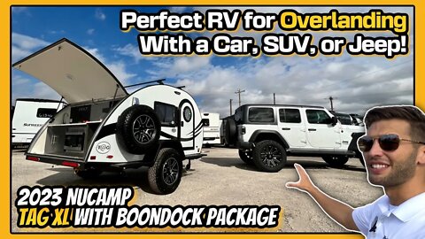 Perfect RV for Overlanding with a Car, SUV, or Jeep! 2023 NuCamp TAG XL Teardrop Trailer