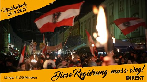 Demo in Vöcklabruck: Diese unmenschliche Regierung muss weg!