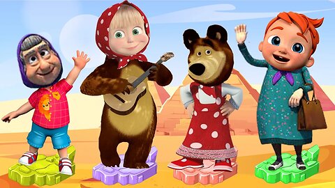 Masha And The Bear ,COCOMELON | Match the Head | Video for kids #017 #kids #cocomelon