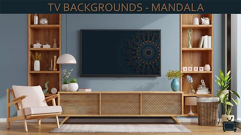 TV Background Mandala Screensaver TV Art Single Slide / No Sound