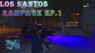 GTA 5 Los Santos Rampage. ep.1 The indestructible purple truck.