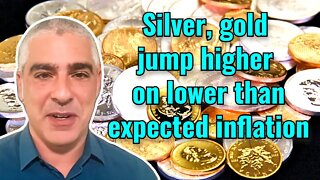 Silver, gold jump higher on lower than expected inflation report