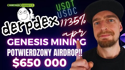 ✅DerpDEX - Genesis Mining - Airdrop Kampania na $650k💸 1135% APR