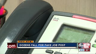 Dozens fall for fake job post