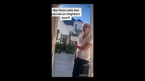 Neighbor Karen tries to inspire people to NOT park in front of her house