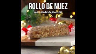Condensed Milk Pecan Roll