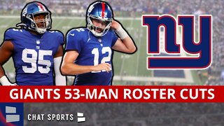 New York Giants Roster: Initial 53-Man Roster Cuts For 2022 NFL Season Ft Davis Webb & Quincy Roche