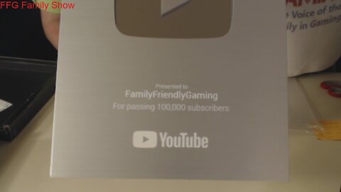 FFG Unboxing Youtube 100K Plaque