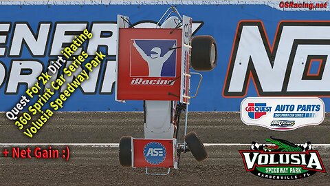 Quest for 2k iRating in the Official 360 Sprint Car Division - Volusia Speedway - iRacing Dirt