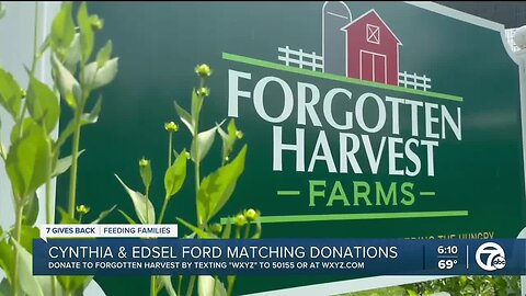 Forgotten Harvest Farms providing thousands of pounds of fresh produce to families