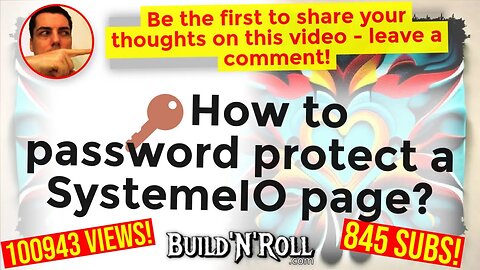 🔑 How to password protect a SystemeIO page?