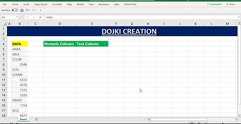 Split The Numeric Value and Text Value From Data In MS Excel