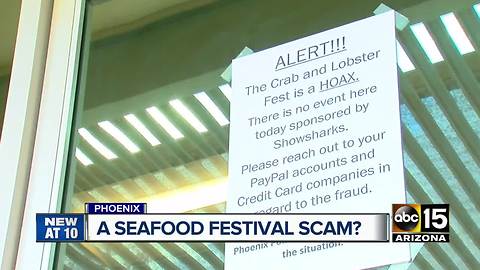 Dozens say they were scammed by 'Crab and Lobster Feast' event in Phoenix