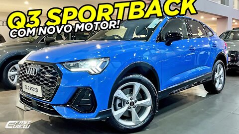 NOVO AUDI Q3 SPORTBACK 2022 AGORA É BOA OPÇÃO COM MOTOR 2.0 MAS O ACABAMENTO PODERIA SER MELHOR...