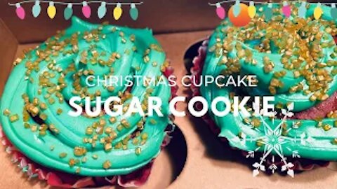 New Christmas Cupcake-Sugar Cookie