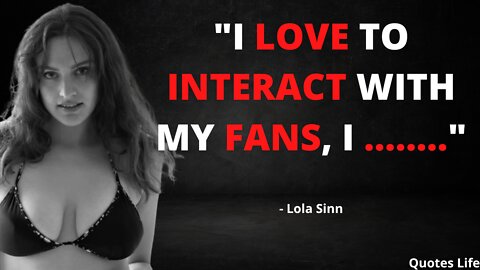 Lola Sinn: I am not a feminist, I am a humanist. Actress & Model Quotes.