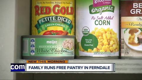 Family runs free pantry in Ferndale