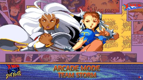 X-Men vs Street Fighter: Arcade Mode - Team Storm