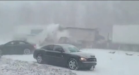 The tragedy involved dozens of cars due to a blizzard