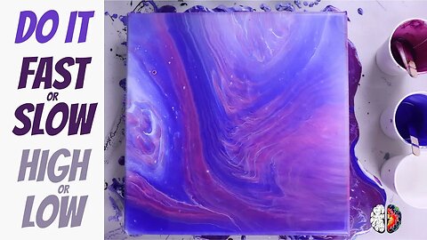 Why do acrylic pours look so different? 4 ways to pour!