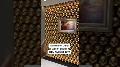 My Friend Built A Wall Of Gold Skulls