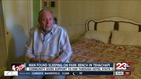 Community, police place man found sleeping on a park bench in a motel
