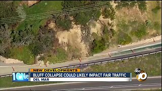 Bluff collapse could likely impact fair traffic
