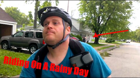 Riding On A Rainy Day | Bicycle Bicycling Ride Bus Biking Bike | BaptistJoshua