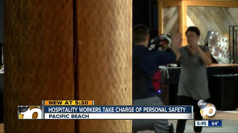 Pacific Beach hospitality workers take charge of personal safety