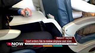 Court orders FAA to review airplane seat sizes