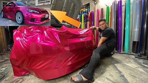 CANDY PINK WRAP HIS SCION TC