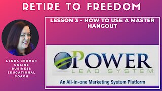 Lesson 3 - how to use a master hangout